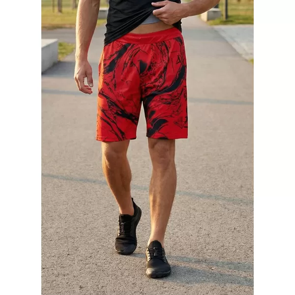  Prémiové pánske funkčné šortky ALTISPORT VOJ/ALM071KRA01 ČERVENÁ 