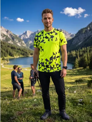 Prémiové pánske funkčné tričko ALTISPORT VOJ/ALM108TR01 NEÓNOVÁ ŽLTÁ