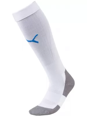 Futbalové ponožky PUMA TEAM LIGA SOCKS CORE 703441_12 PUMA WHITE/ELECTRIC BLUE L