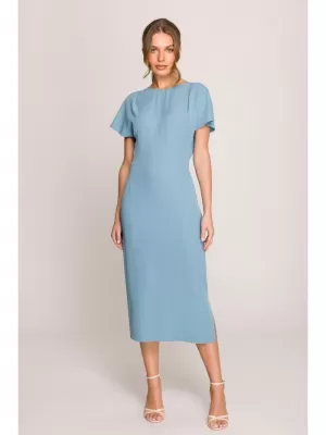 Šaty STYLOVE S398 NEBESKY MODRÁ