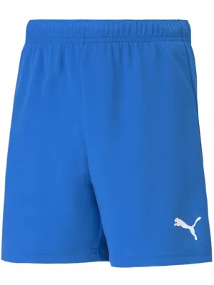 Kraťasy PUMA TEAMRISE SHORT JR 704943_02 ELEKTRICKÁ MODRÁ LIMONÁDA/BIELA