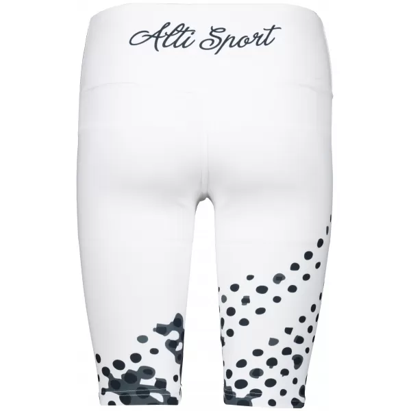  Dámske legíny nad kolená premium ALTISPORT VOJ/ALW109LEG02 ČIERNOBIELY 