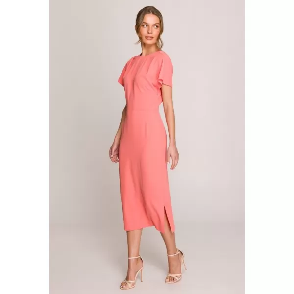  Šaty STYLOVE S398 ORANŽOVÁ 