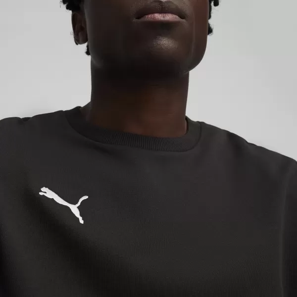  Pánska mikina PUMA TEAMGOAL CASUALS CREW NECK S 658592_03 PUMA ČIERNA/PUMA BIELA 
