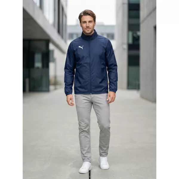  Pánska bunda PUMA TEAMGOAL ALL WEATHER JACKET 659038_06 PUMA NAVY/PUMA WHITE 