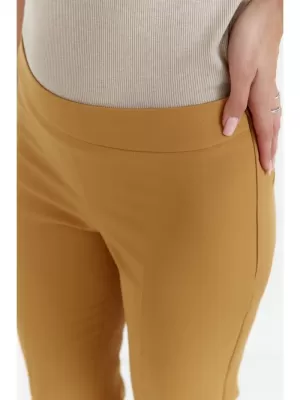 Dámske nohavice MAKOVER K055 ŠKORICA