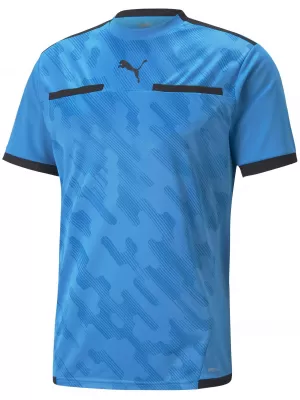 Futbalový dres PUMA TEAMLIGA REFEREE JERSEY 705452_18 BLEU AZUR/ BLEU AZUR/PUMA ČIERNA