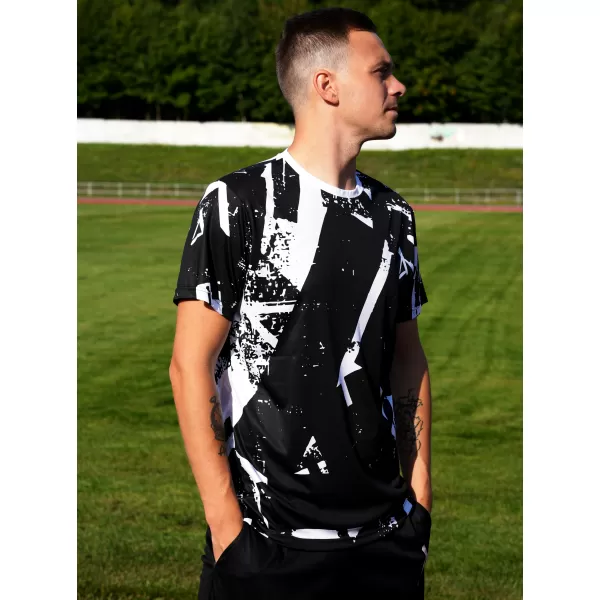  Prémiové pánske funkčné tričko ALTISPORT VOJ/ALM079TR01 ČIERNOBIELY 
