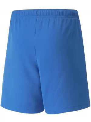 Kraťasy PUMA TEAMRISE SHORT JR 704943_02 ELEKTRICKÁ MODRÁ LIMONÁDA/BIELA