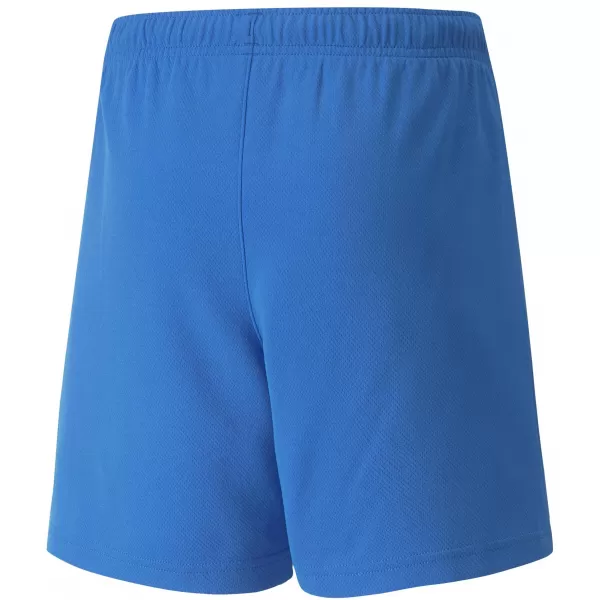  Kraťasy PUMA TEAMRISE SHORT JR 704943_02 ELEKTRICKÁ MODRÁ LIMONÁDA/BIELA 