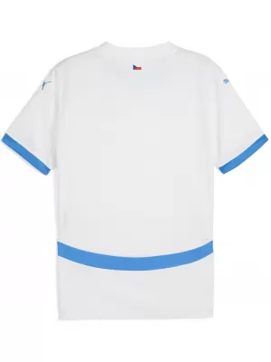 Futbalový dres PUMA FACR AWAY JERSEY REPLICA 774128_02 PUMA WHITE/IGNITE MODRÁ