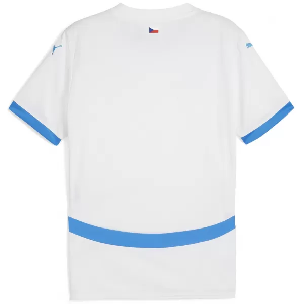  Futbalový dres PUMA FACR AWAY JERSEY REPLICA 774128_02 PUMA WHITE/IGNITE MODRÁ 
