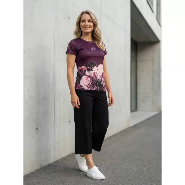  Dámske prémiové funkčné tričko ALTISPORT VOJ/ALW090TR01 BORDOVÁ 