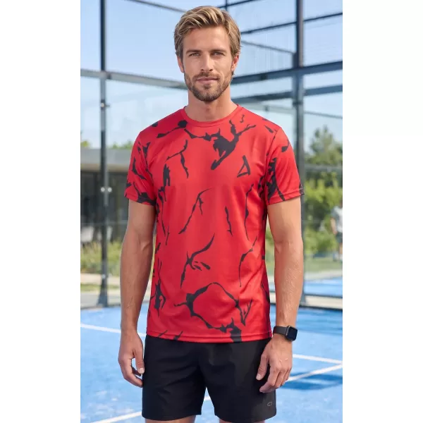  Prémiové pánske funkčné tričko ALTISPORT VOJ/ALM052TR01 ČERVENÁ 
