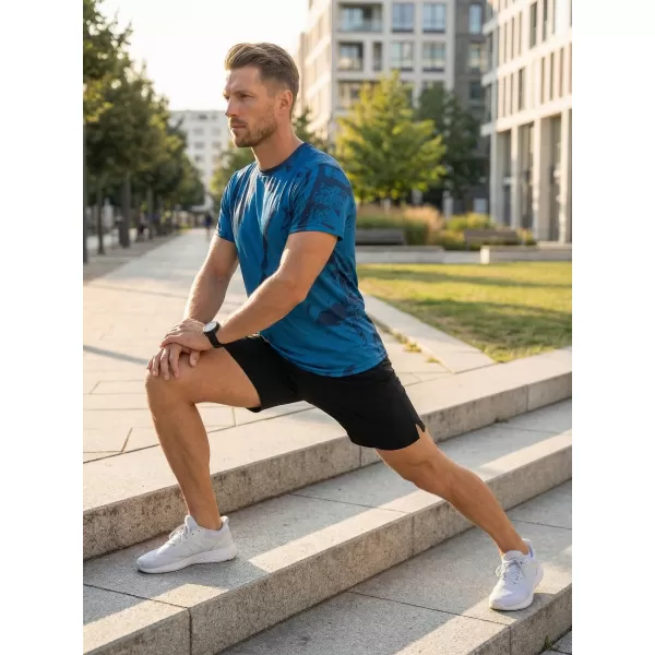  Prémiové pánske funkčné tričko ALTISPORT VOJ/ALM079TR01 MODRÁ 