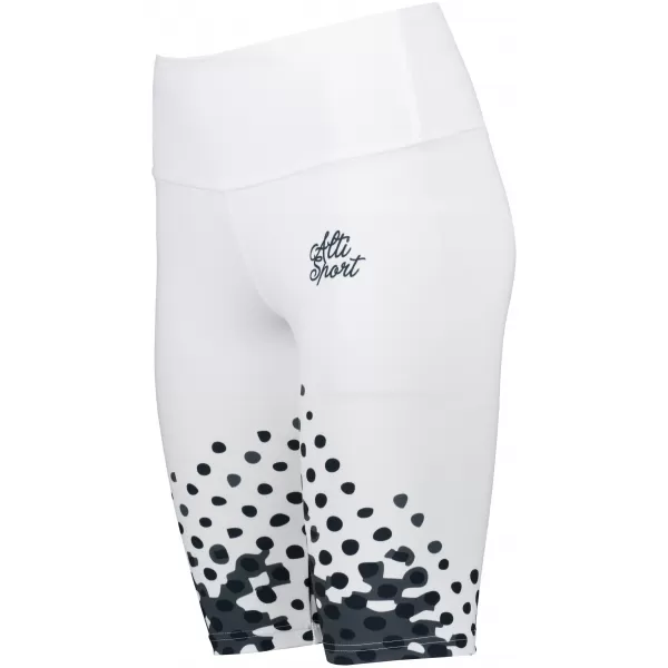  Dámske legíny nad kolená premium ALTISPORT VOJ/ALW109LEG02 ČIERNOBIELY 