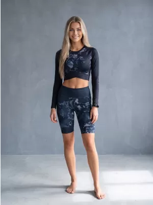Dámske legíny nad kolená premium ALTISPORT VOJ/ALW110LEG02 ČIERNA