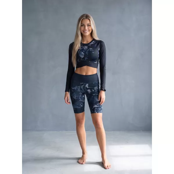 Dámske legíny nad kolená premium ALTISPORT VOJ/ALW110LEG02 ČIERNA 
