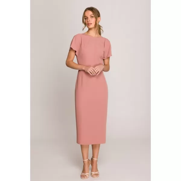  Šaty STYLOVE S398 RUŽA 