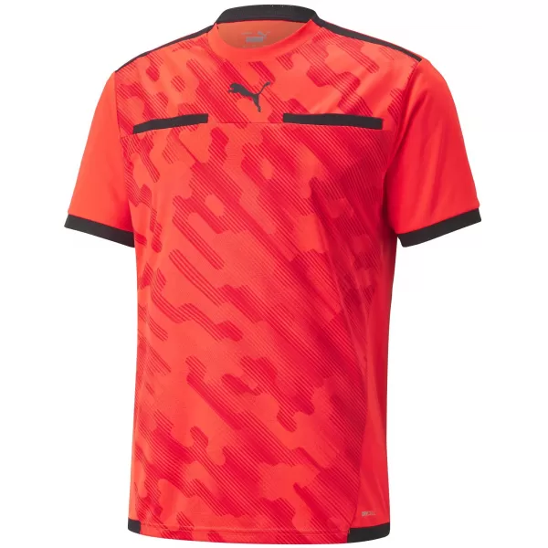  Futbalový dres PUMA TEAMLIGA REFEREE JERSEY 705452_19 RED BLAST/ ČERVENÝ VÝBUCH/PUMA ČIERNA 