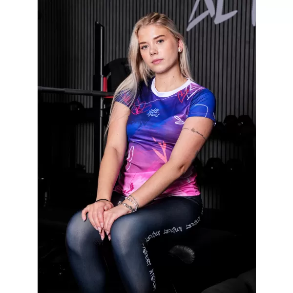  Dámske prémiové funkčné tričko ALTISPORT VOJ/ALW083TR01 FIALOVÁ 