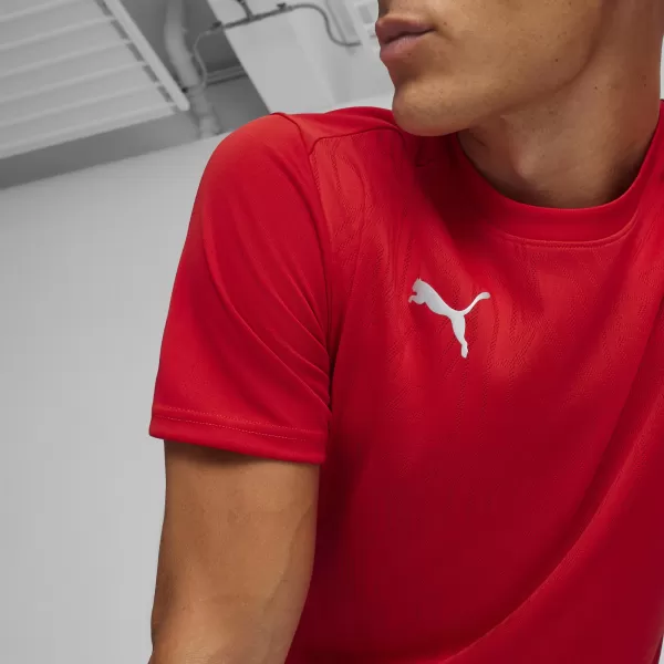  Pánske funkčné tričko PUMA TEAMFINAL TRAINING JERSEY 658557_01 PUMA RED/PUMA STRIEBRO 