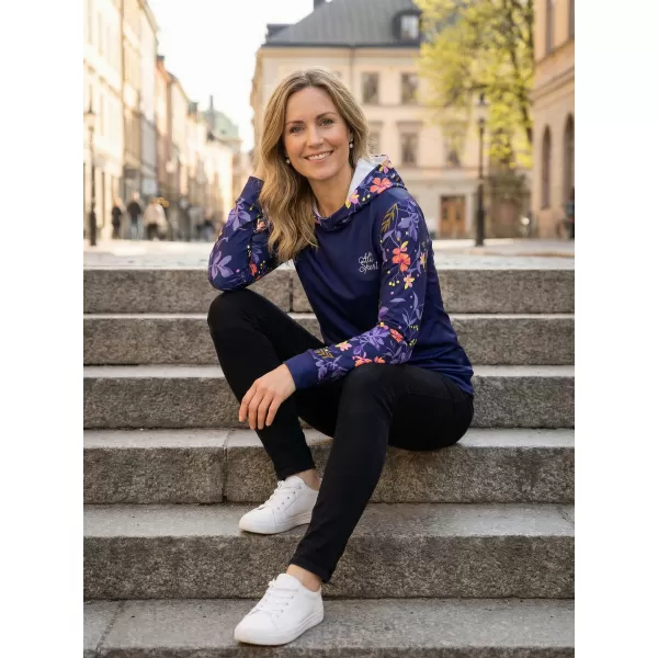  Dámska prémiová funkčná mikina ALTISPORT VOJ/ALW063MI01 TMAVO FIALOVÁ 