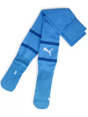 Futbalové ponožky PUMA TEAMFINAL SOCKS 705746_02 IGNITE BLUE/ ZAPAĽUJTE MODRÁ/PUMA BIELA