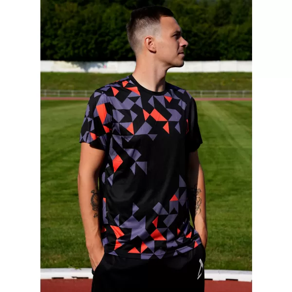  Prémiové pánske funkčné tričko ALTISPORT VOJ/ALM108TR01 ČIERNO-ORANŽOVÁ 