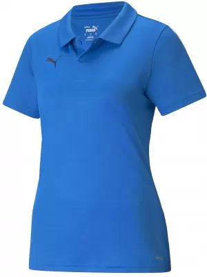 Dámska T -shirt s golierom PUMA TEAMLIGA SIDELINE POLO W 657408_02 ELECTRICBLUE/ ELEKTRICKA/PUMAWHITE