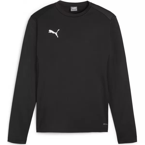  Pánska mikina PUMA TEAMGOAL TRAINING SWEAT 658649_03 PUMA ČIERNA/BIELA/TMAVO ŠEDÁ 