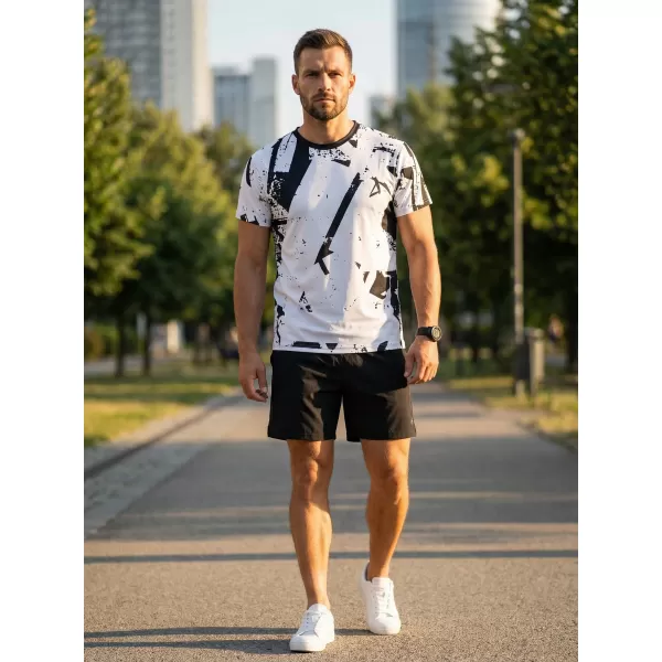  Prémiové pánske funkčné tričko ALTISPORT VOJ/ALM079TR01 ČIERNOBIELY 