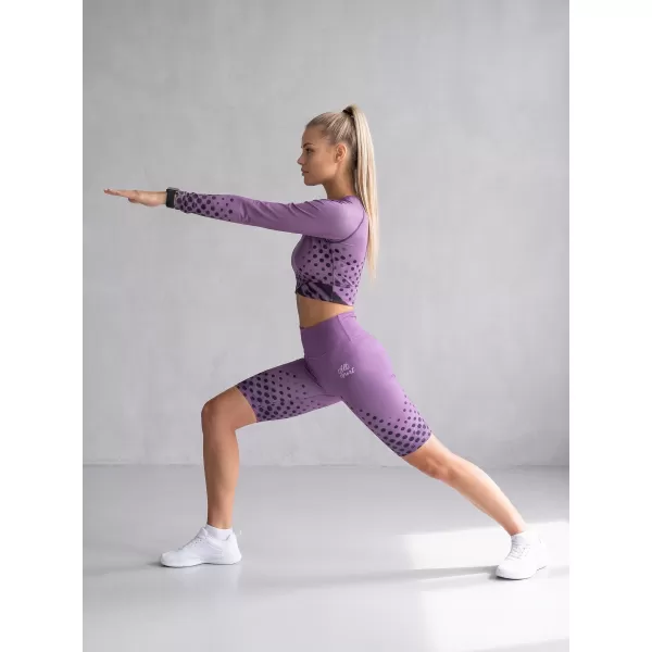  Dámske legíny nad kolená premium ALTISPORT VOJ/ALW109LEG02 FIALOVÁ 