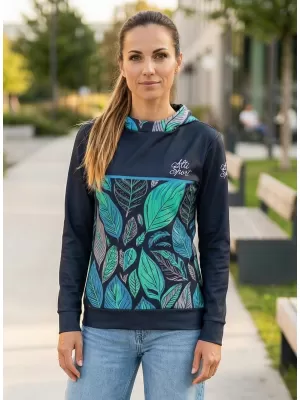 Dámska prémiová funkčná mikina ALTISPORT VOJ/ALW061MI01 MODRÁ