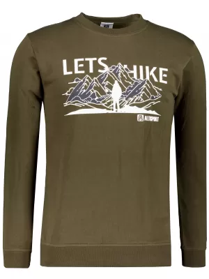 Pánska mikina ALTISPORT ALM190406 VOJENSKÉ