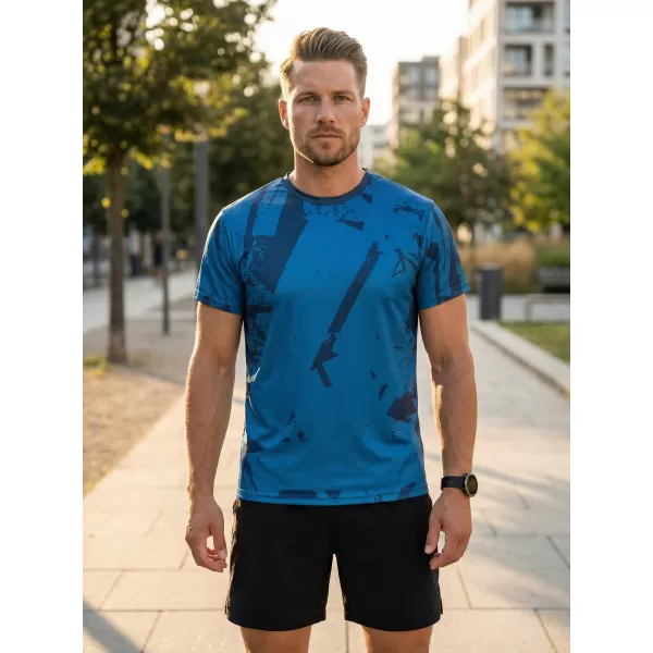  Prémiové pánske funkčné tričko ALTISPORT VOJ/ALM079TR01 MODRÁ 