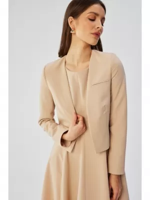 Dámska bunda STYLOVE S368 BÉŽOVÁ