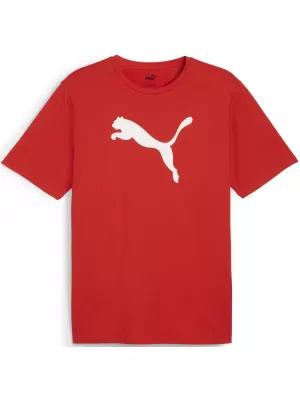 Mužský dres PUMA TEAMRISE LOGO JERSEY COTTON 658705_01 PUMA RED/PUMA WHITE