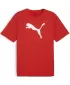 Pánske tričko PUMA TEAMRISE LOGO JERSEY COTTON 658705_01 PUMA RED/PUMA WHITE