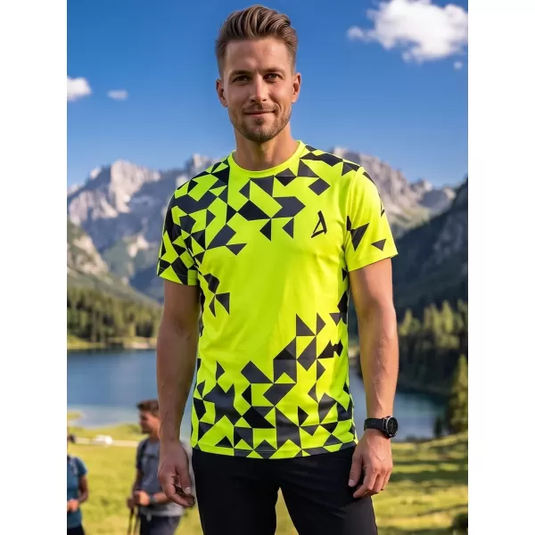  Prémiové pánske funkčné tričko ALTISPORT VOJ/ALM108TR01 NEÓNOVÁ ŽLTÁ 