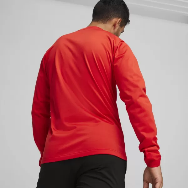  Pánska mikina PUMA TEAMGOAL TRAINING SWEAT 658649_01 PUMA RED/PUMA WHITE/FAST RED 