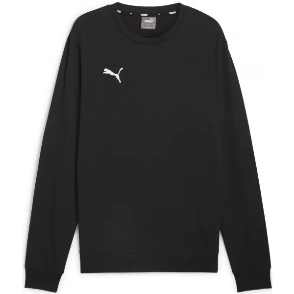  Pánska mikina PUMA TEAMGOAL CASUALS CREW NECK S 658592_03 PUMA ČIERNA/PUMA BIELA 