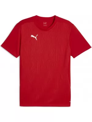 Pánske funkčné tričko PUMA TEAMFINAL TRAINING JERSEY 658557_01 PUMA RED/PUMA STRIEBRO