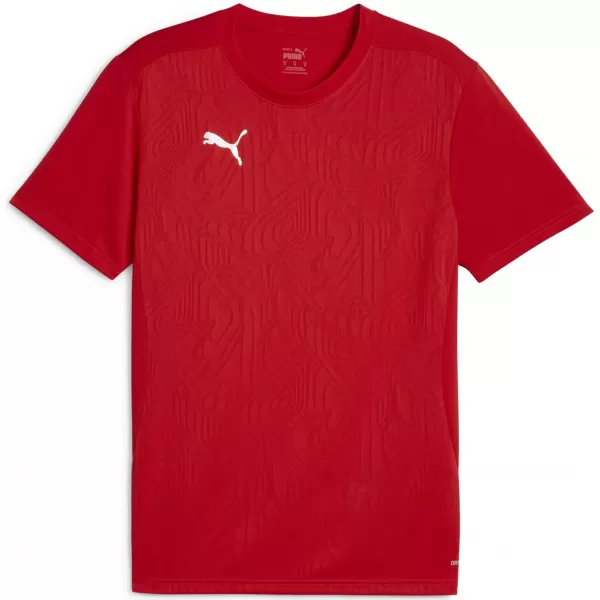  Pánske funkčné tričko PUMA TEAMFINAL TRAINING JERSEY 658557_01 PUMA RED/PUMA STRIEBRO 