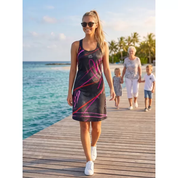  Dámske prémiové funkčné šaty ALTISPORT VOJ/ALW082SAT01 ČIERNA 