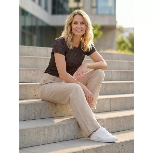  Dámske prémiové funkčné tričko ALTISPORT VOJ/ALW047TR01 TMAVO HNEDÁ 