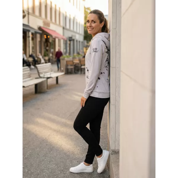  Dámska prémiová funkčná mikina ALTISPORT VOJ/ALW077MI01 SIVOČIERNA 
