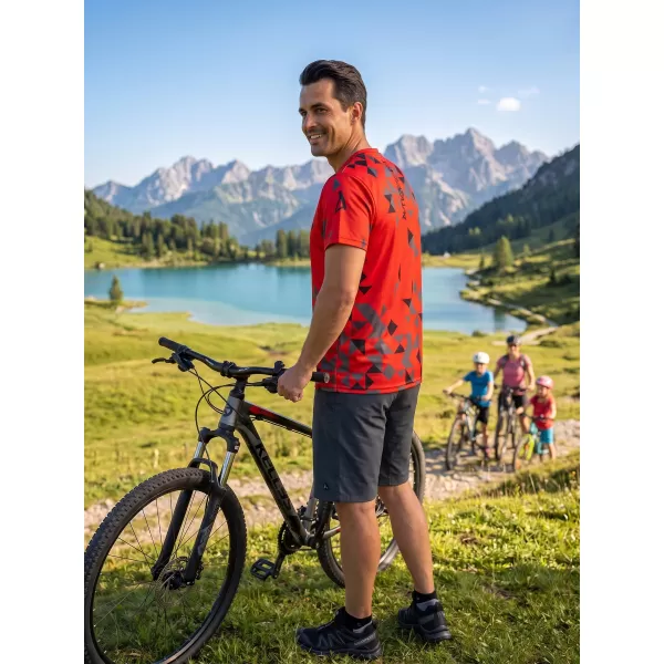  Prémiové pánske funkčné tričko ALTISPORT VOJ/ALM108TR01 ČERVENÁ 