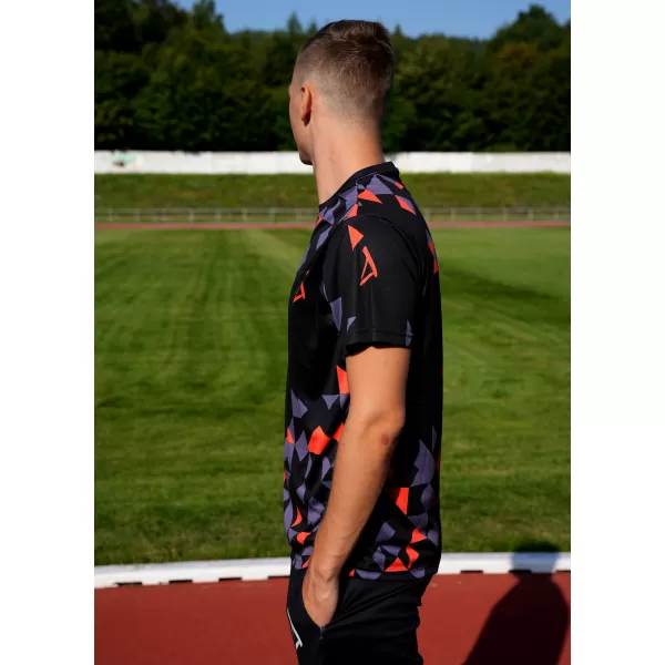  Prémiové pánske funkčné tričko ALTISPORT VOJ/ALM108TR01 ČIERNO-ORANŽOVÁ 