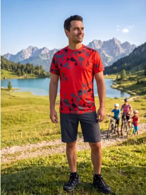 Prémiové pánske funkčné tričko ALTISPORT VOJ/ALM108TR01 ČERVENÁ